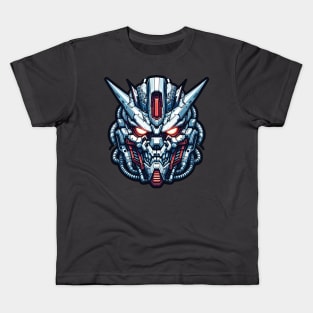 Biomech Skull S01 D66 Kids T-Shirt